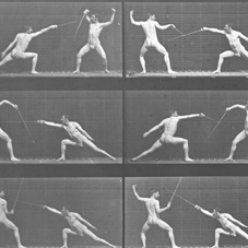 'Two Men. Fencing.' © Kingston Museum and Heritage Service, 2010