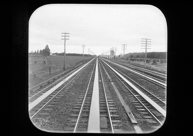 'Railway Tracks. P.R.R. Quadruple Tracks Monmouth, copyright Kingston Museum and Heritage Service, 2010'